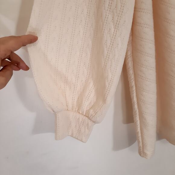 NWT Perfectly Priscilla One Shoulder Knit Feeling Frisky Top Ivory Cream Sz 3XL - Picture 3 of 7